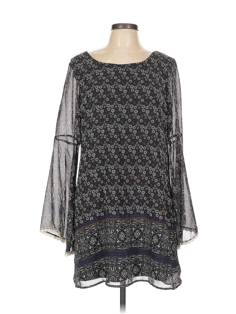 Xhilaration Women Gray Casual Dress L - image 1