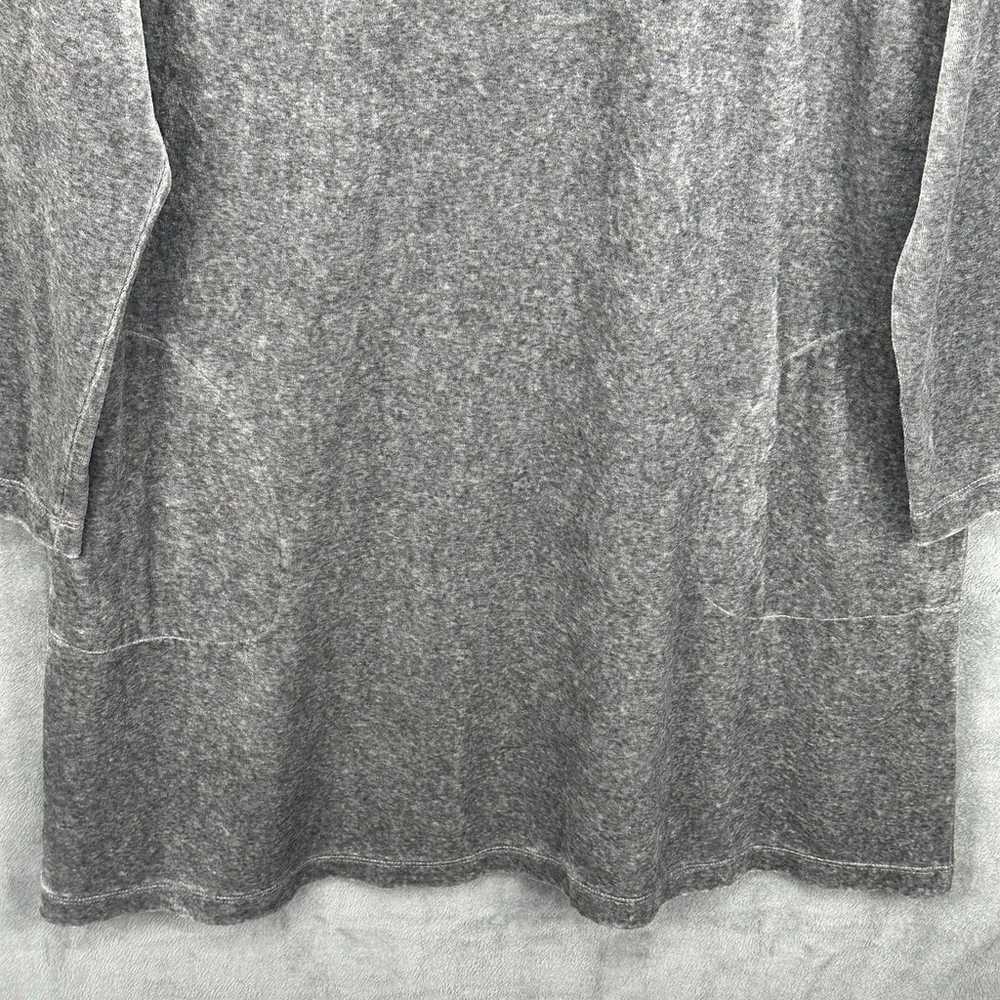 J Jill Purejill Dress Womens Extra Large Gray Vel… - image 3