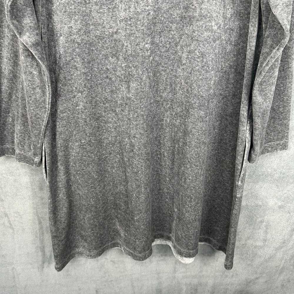 J Jill Purejill Dress Womens Extra Large Gray Vel… - image 7