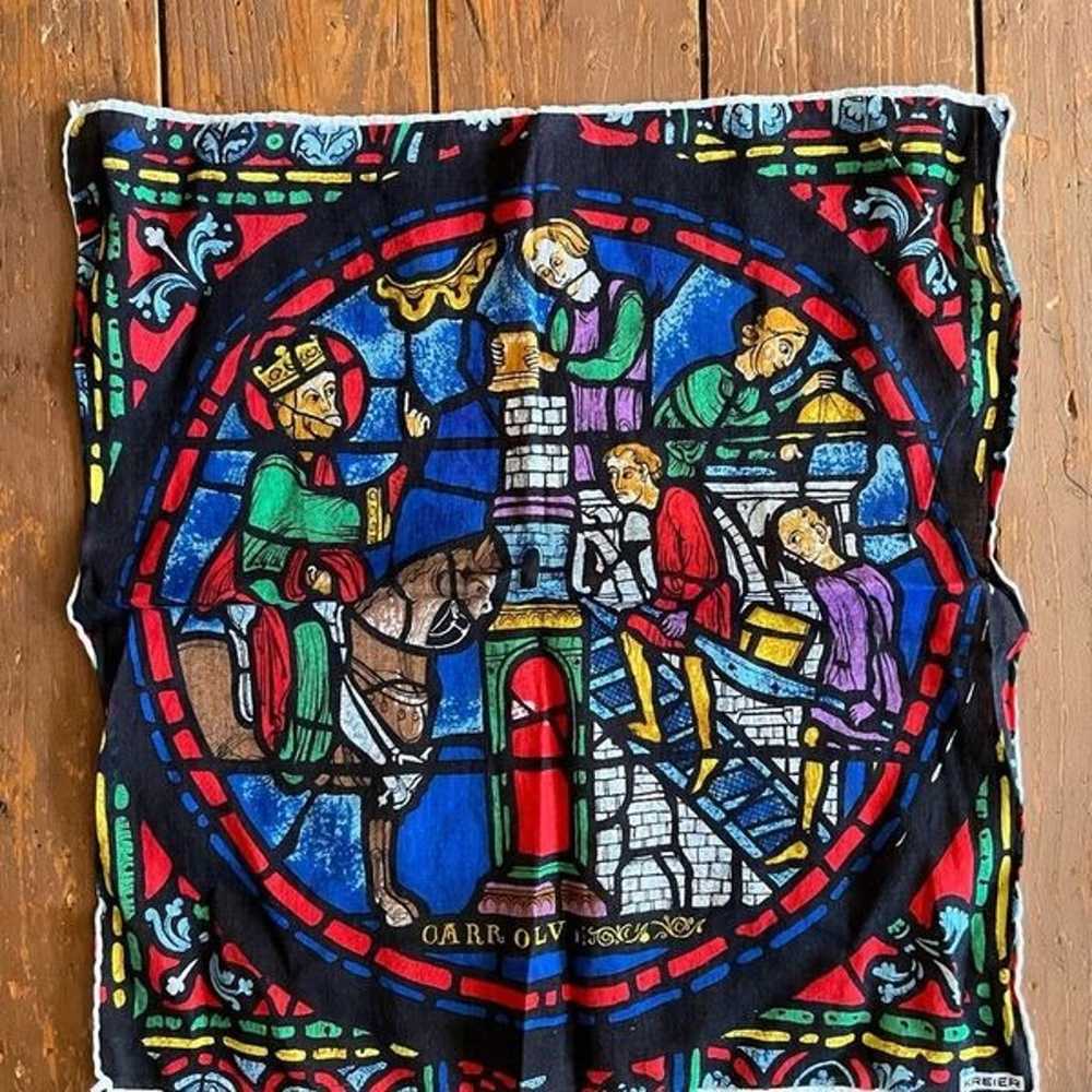 Kreier Medieval Knight Stainglass Hankerchief - image 2