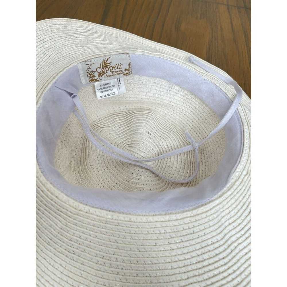 Womens Cappelli Straworld Cream Summer Straw Hat … - image 6