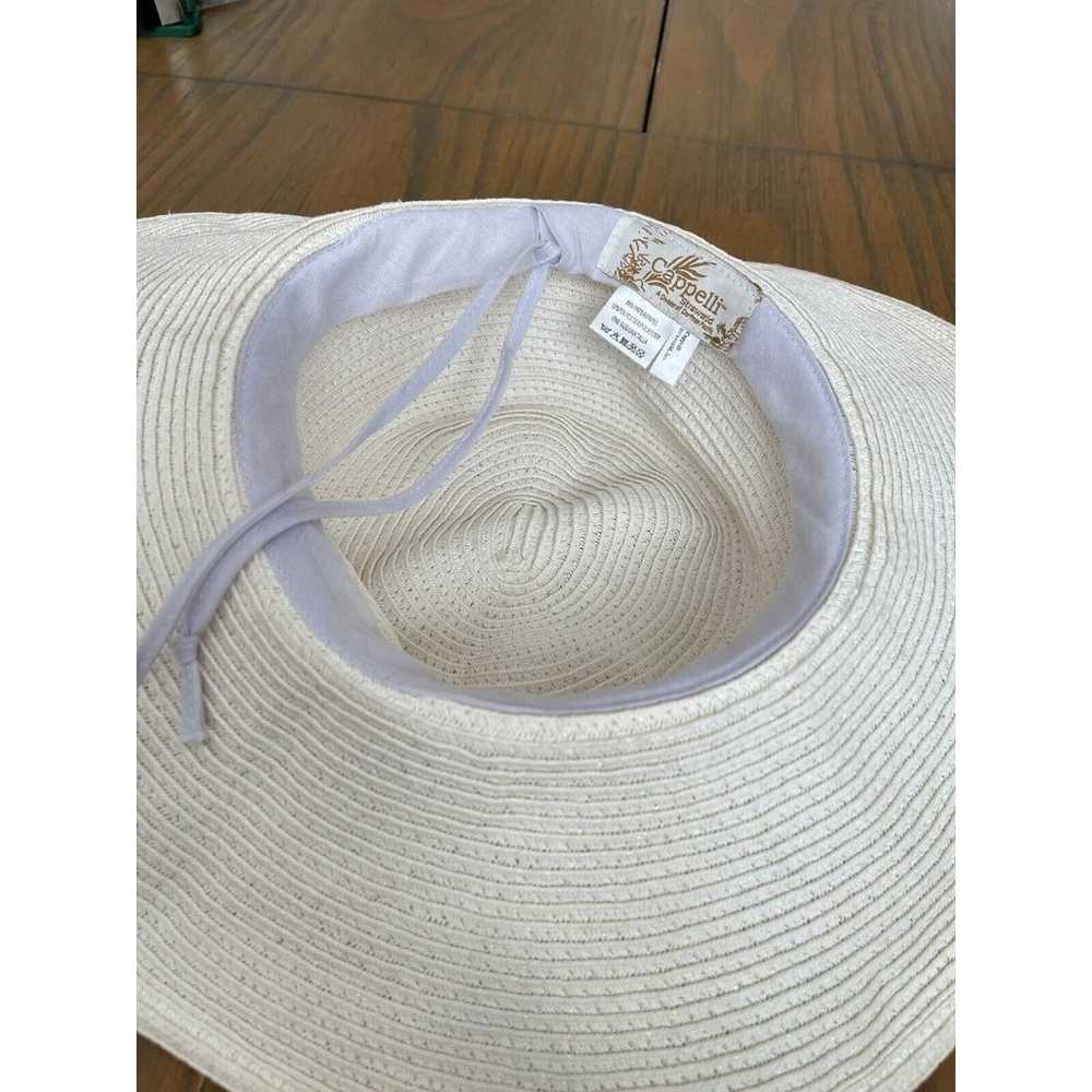 Womens Cappelli Straworld Cream Summer Straw Hat … - image 7