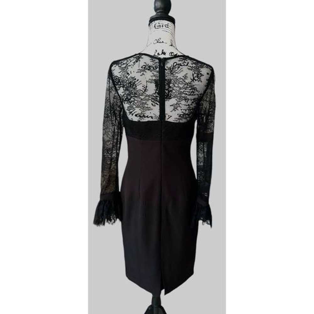 David Meister Black Cocktail Formal Dress Size 6 - image 12