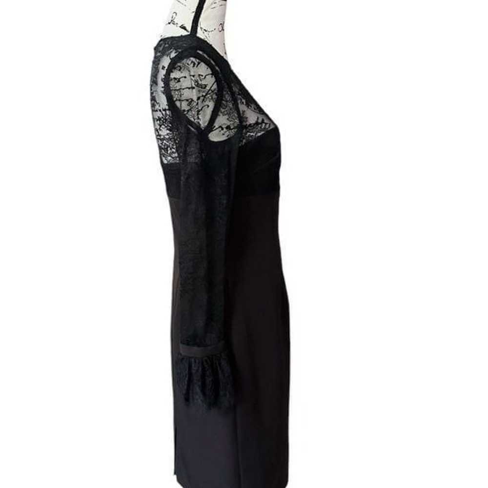 David Meister Black Cocktail Formal Dress Size 6 - image 4