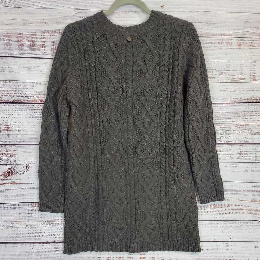 Soft Surroundings Wool Blend  Cable Knit Tunic Ov… - image 2