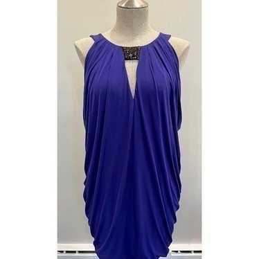 BCBGMaxAzria Drape Mini Dress in Purple Size S - image 1