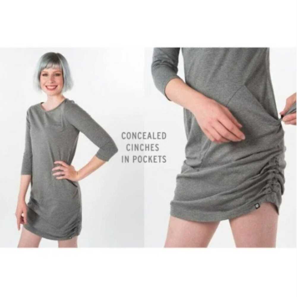 Betabrand Women's 30 Day Dress Heather Grey Size M - image 1