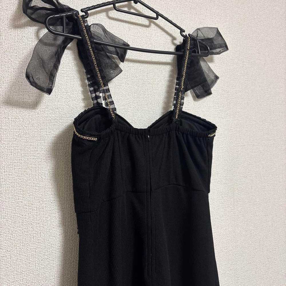 【Excellent Condition】Front Zip Tulle Ribbon Shoul… - image 6