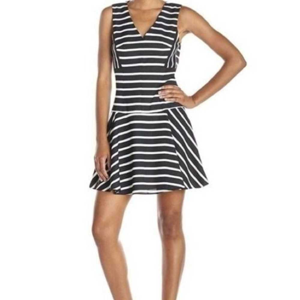 Anthropologie 4C Black & White Stripe Sleeveless … - image 2