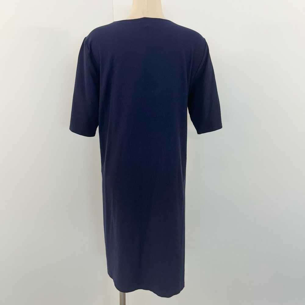 Eileen Fisher Crew Neck Shift T-Shirt Dress Side … - image 6