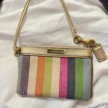 Coach Poppy Multicolor Wristlet early 2000