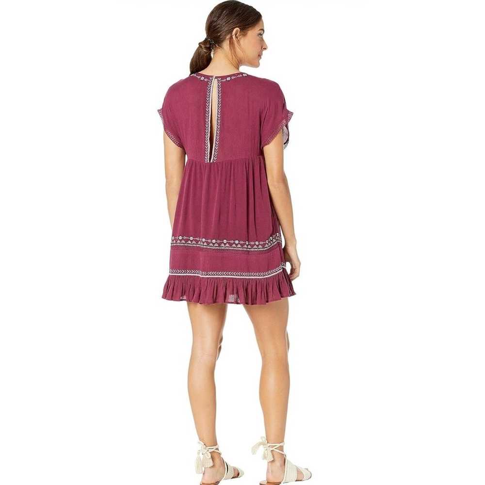 Free People Plum Purple Embroidered Sunrise Wande… - image 3