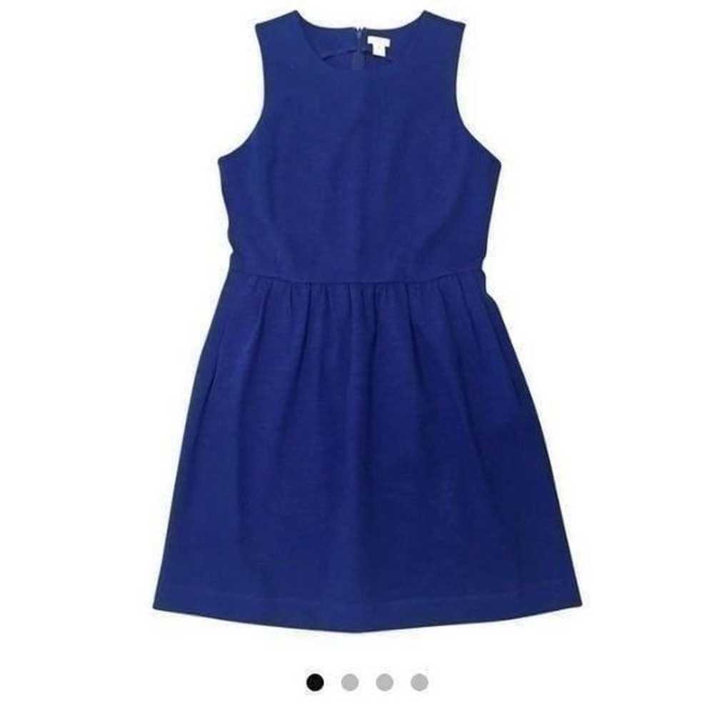 J.crew Royal Blue A-line Dress Size M - image 1