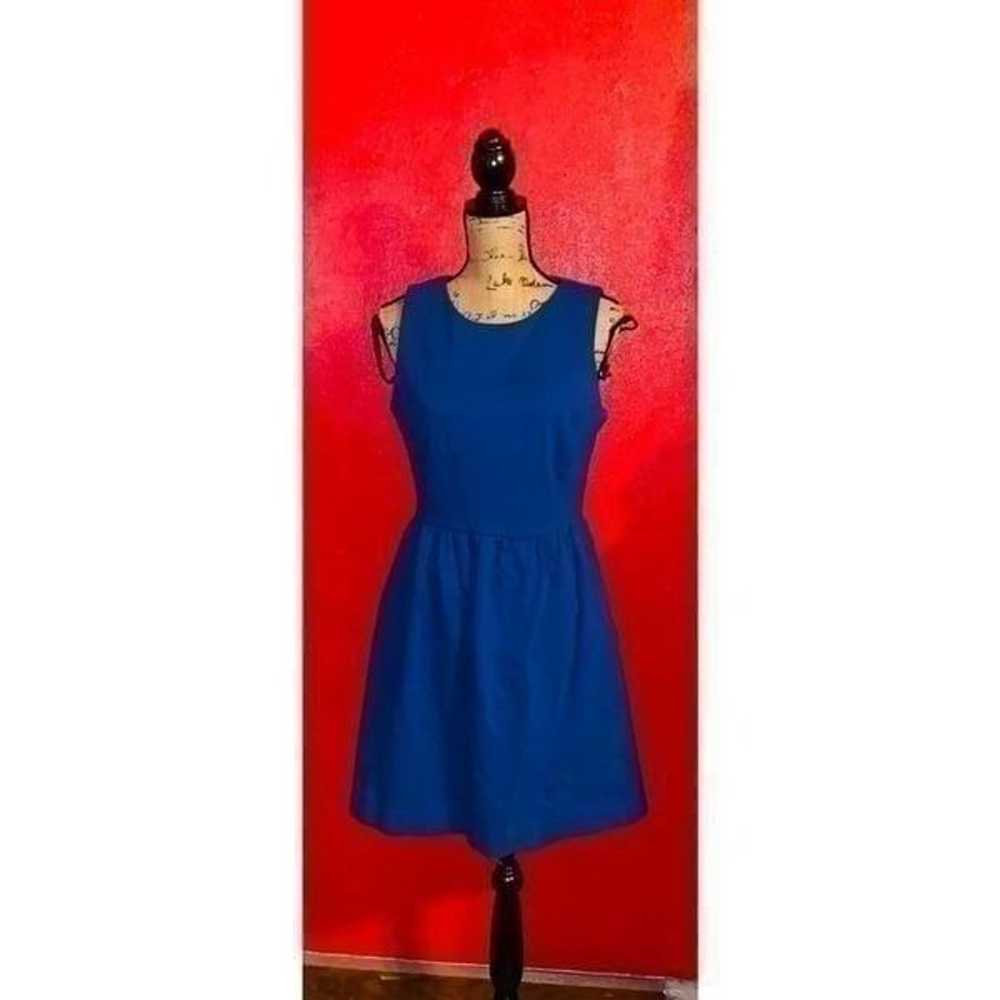 J.crew Royal Blue A-line Dress Size M - image 2