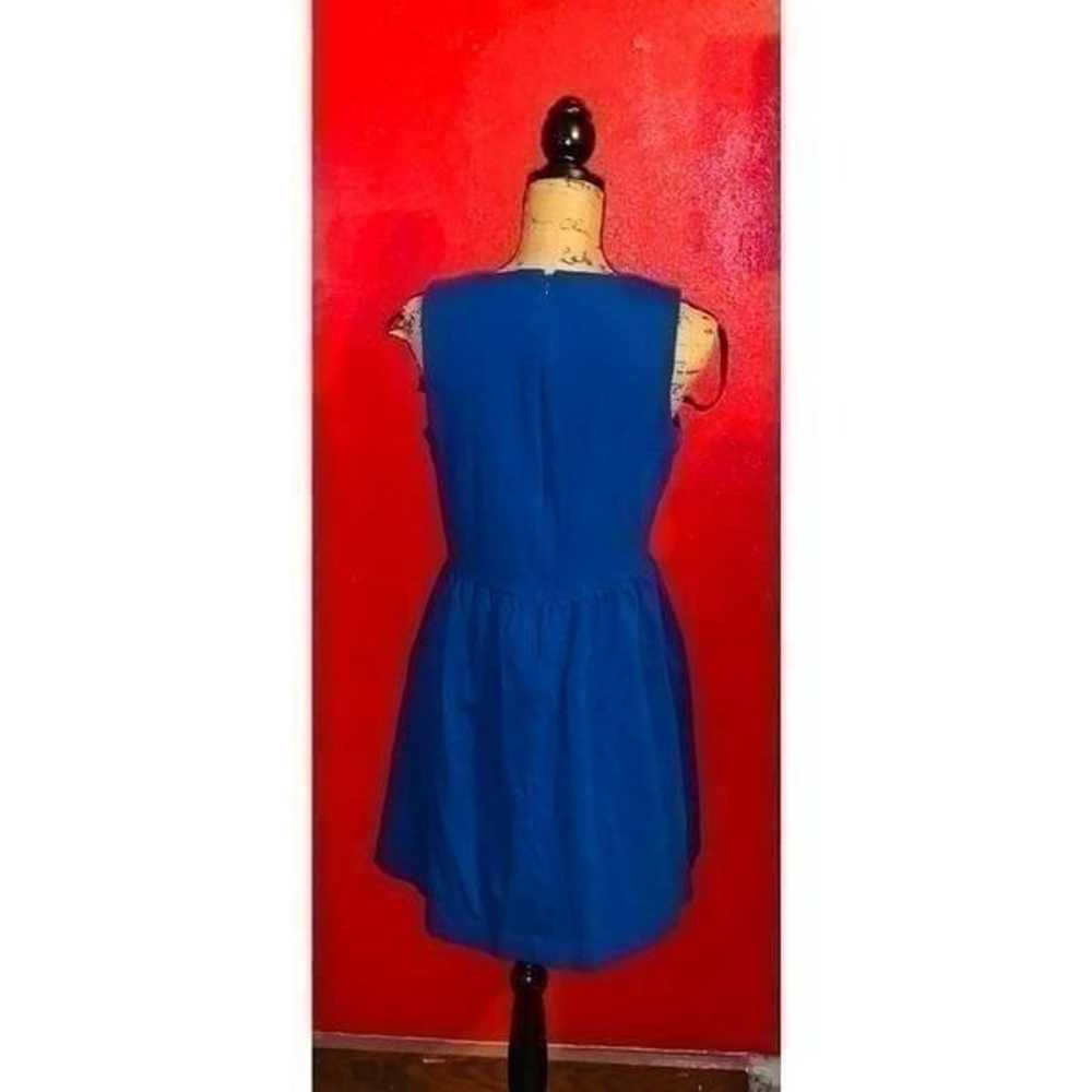 J.crew Royal Blue A-line Dress Size M - image 4