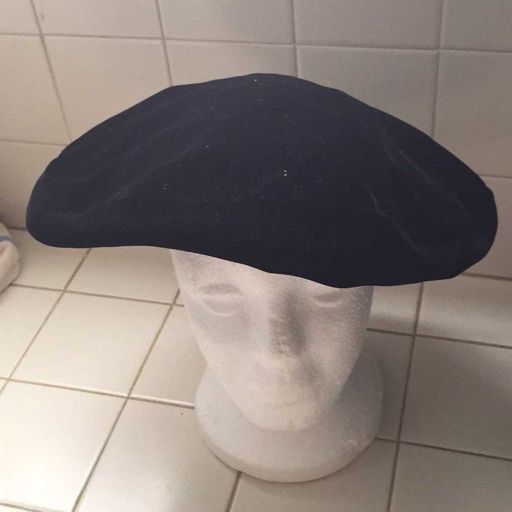 Vintage Sally Viclor Velour beret - image 1