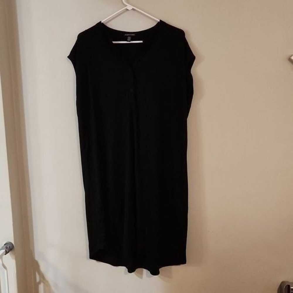 Eileen fisher dress black dress lyocell stretch t… - image 5