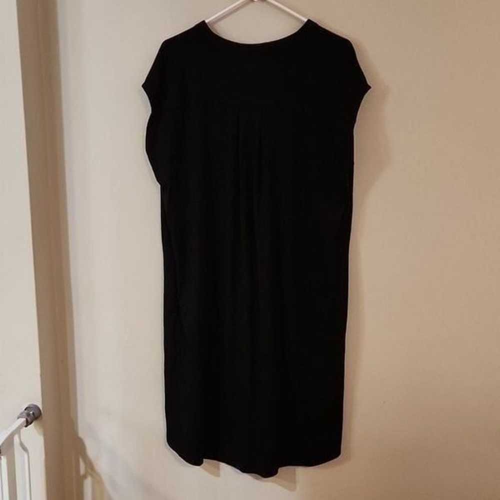 Eileen fisher dress black dress lyocell stretch t… - image 6