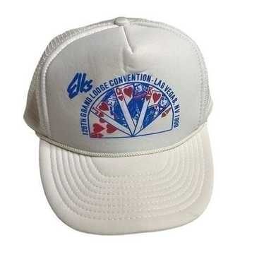 Vintage Elks Las Vegas White Hat 1990 - image 1