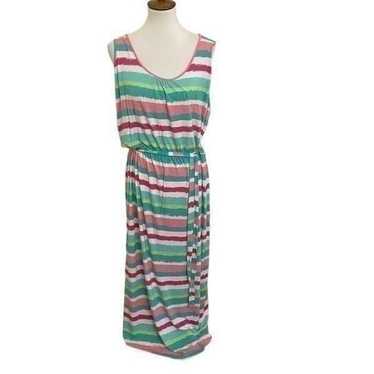 Vineyard Vines Multicolored Painted Striped Maxi D