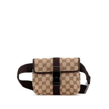 Brown Gucci GG Canvas Belt Bag