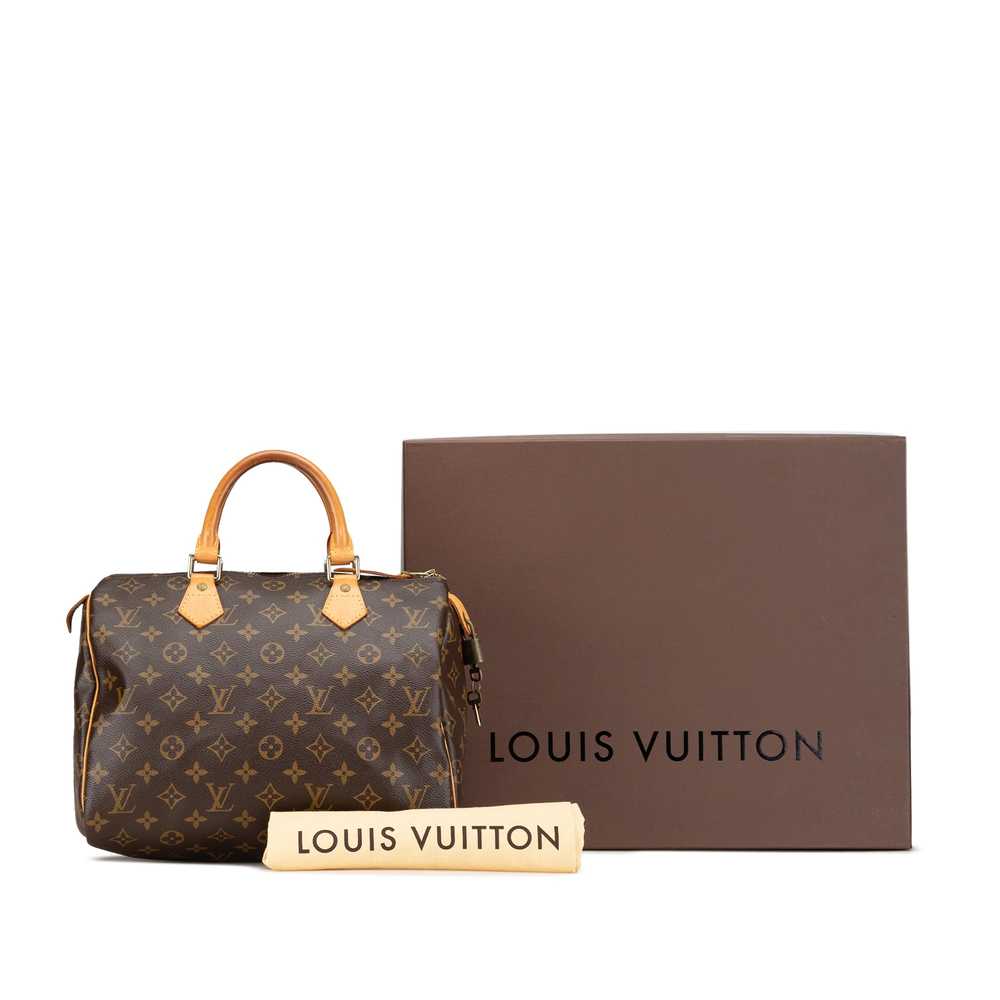 Brown Louis Vuitton Monogram Speedy 30 Boston Bag - image 10