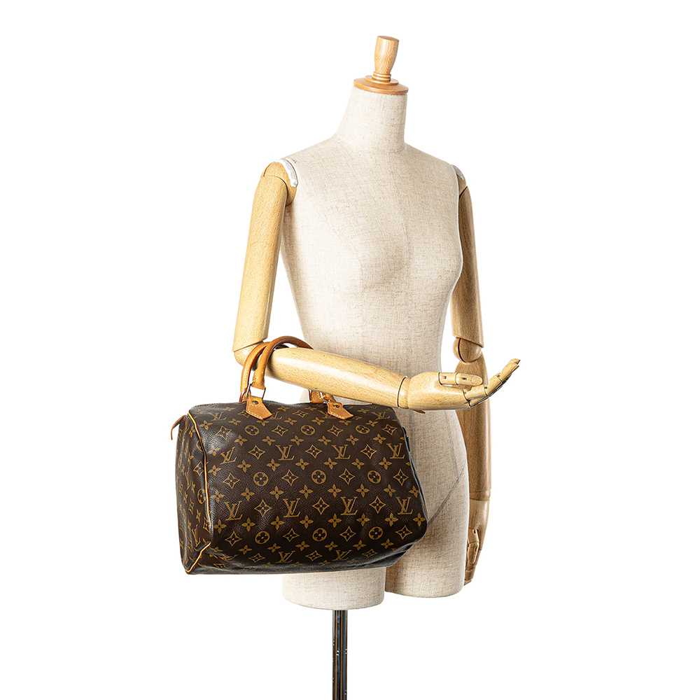 Brown Louis Vuitton Monogram Speedy 30 Boston Bag - image 9