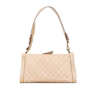 Beige Gucci GG Canvas Shoulder Bag