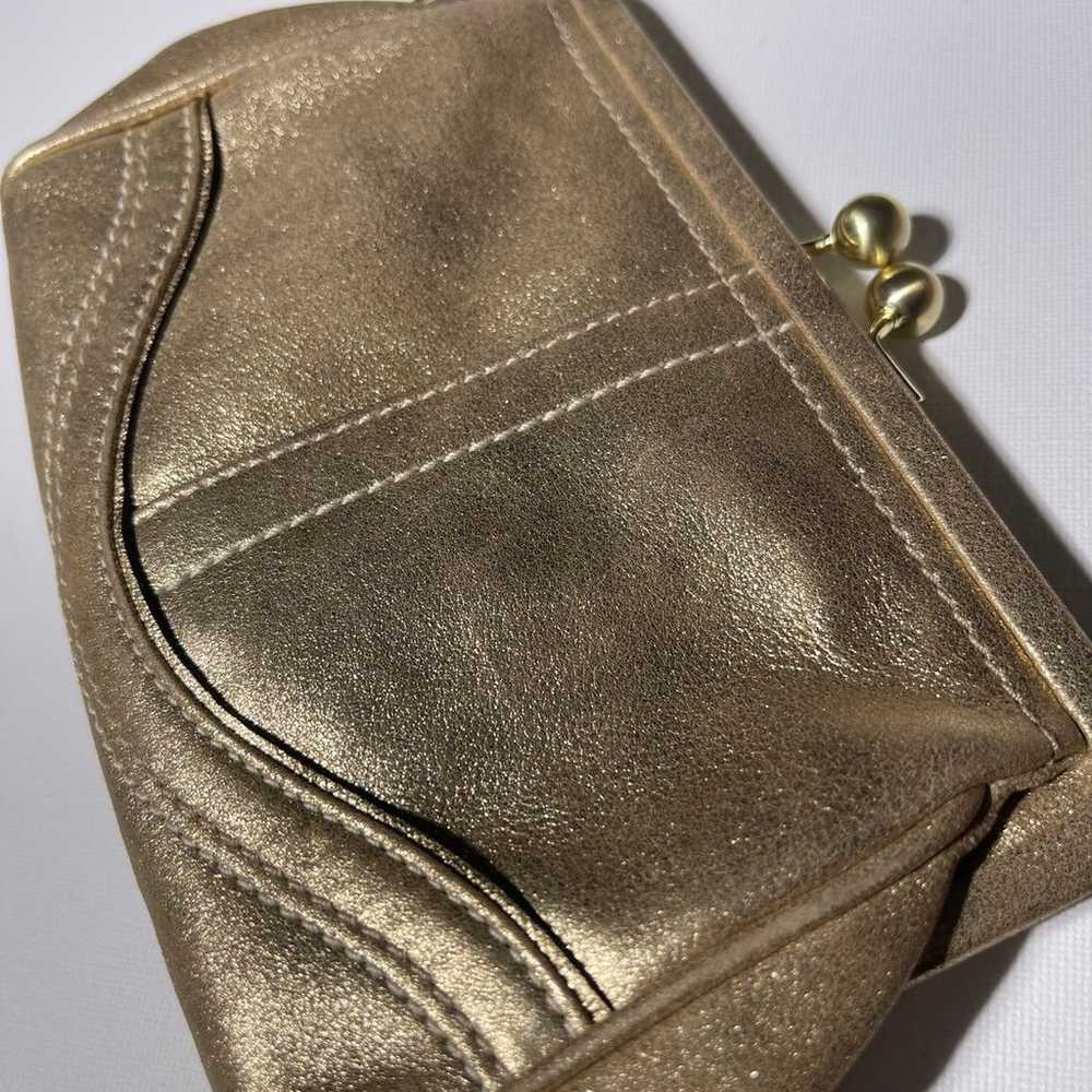 Coach Gold Wristlet - image 1