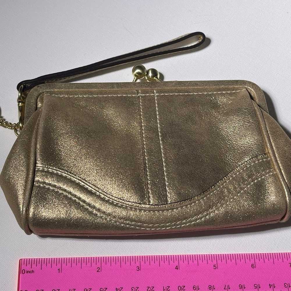 Coach Gold Wristlet - image 2