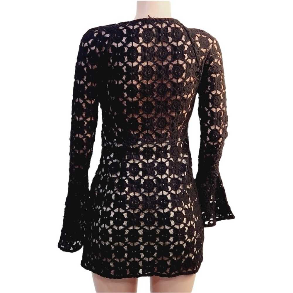 NWOTFree People Back To Black Black Crochet Mini … - image 4