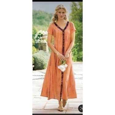 Soft surroundings sunset Bali dress M