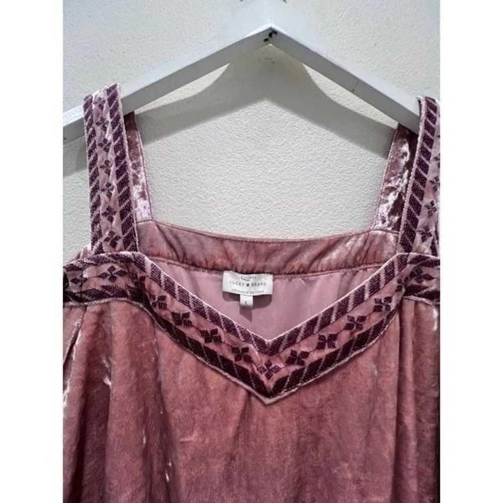 Lucky Brand Boho Western Festival Pink Crushed Ve… - image 10