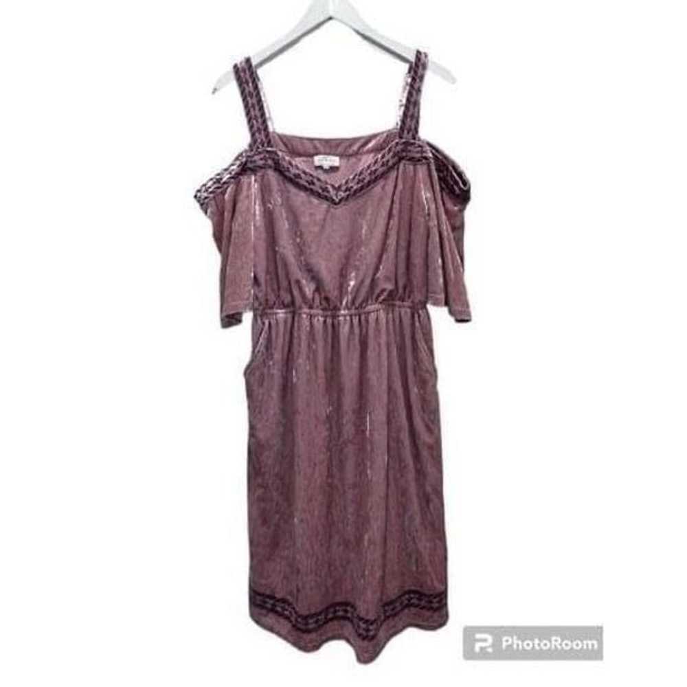 Lucky Brand Boho Western Festival Pink Crushed Ve… - image 3