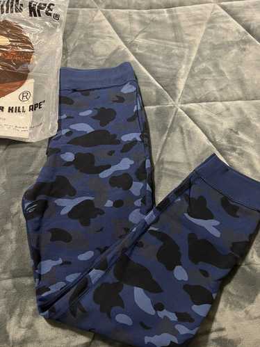 Bape Blue Camo Bape Sweatpants