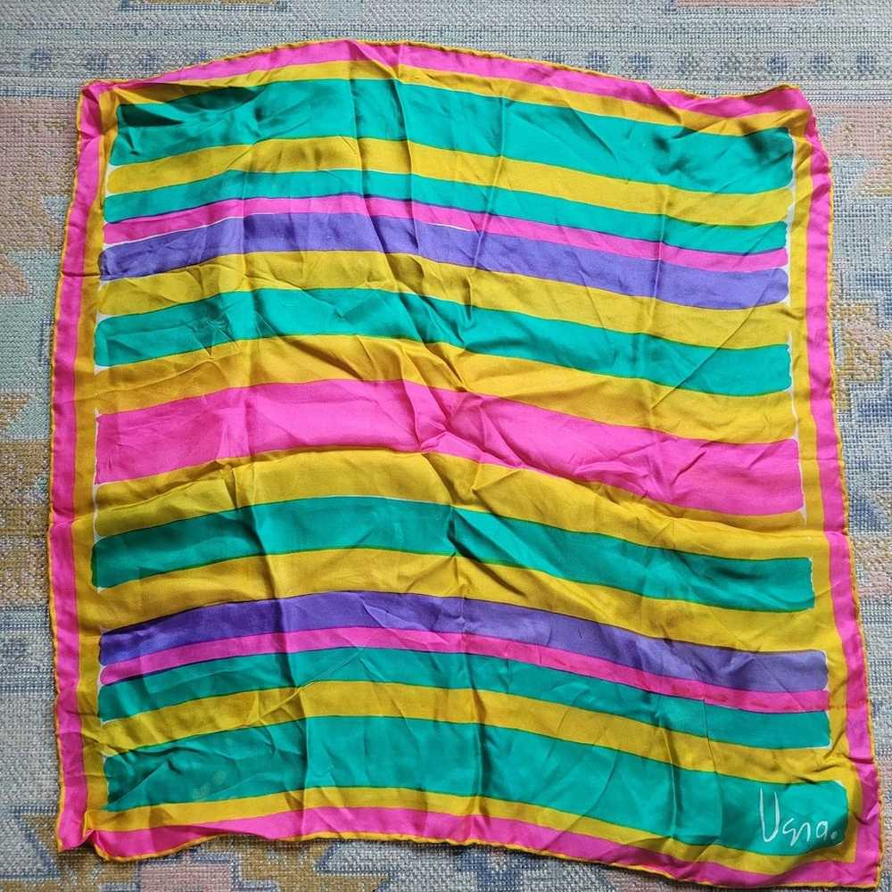 Vintage 40s-70s Scarf/Kerchief Lot of 15 Includes… - image 4