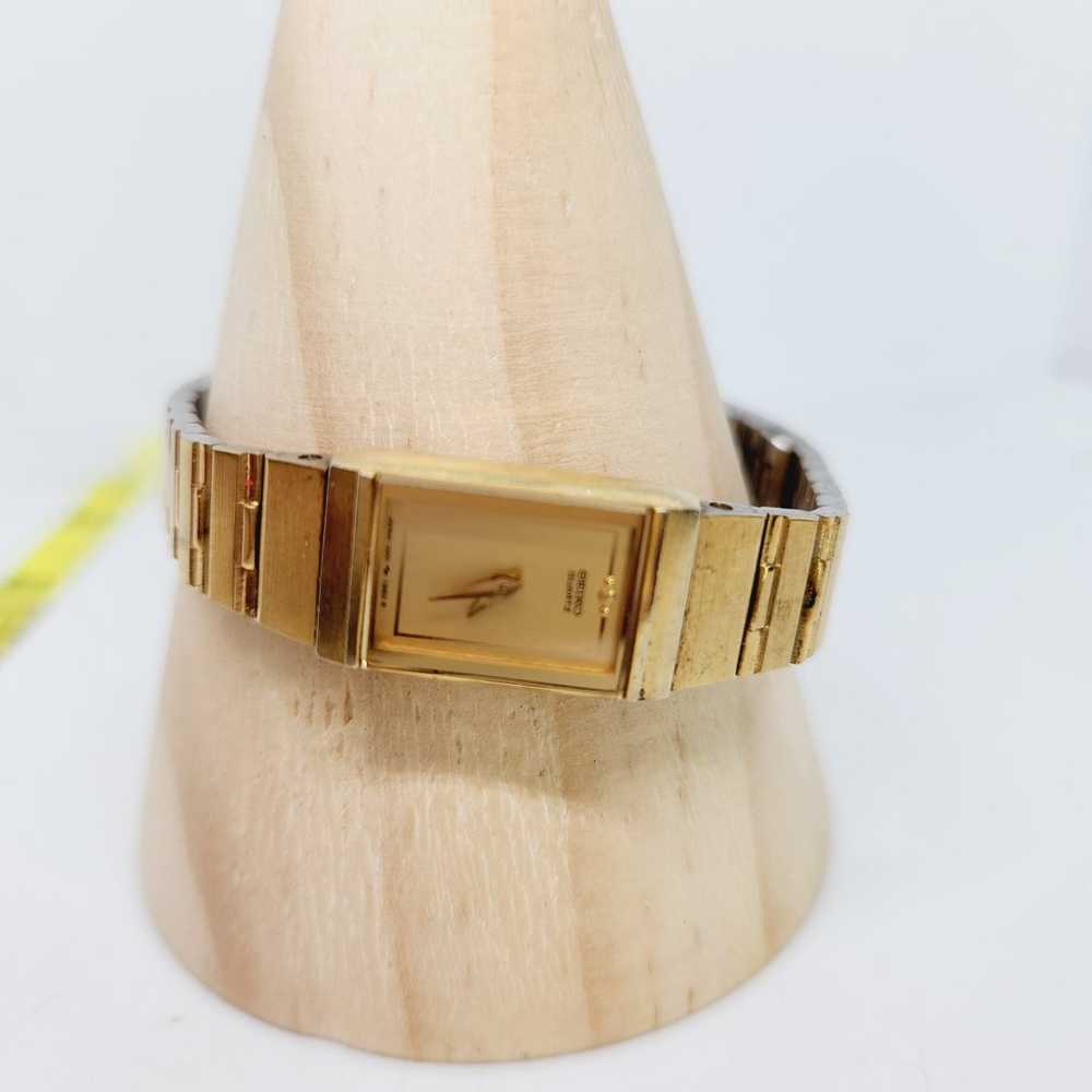 Vintage Dainty Seiko Watch Women Gold Tone 1320-6… - image 3