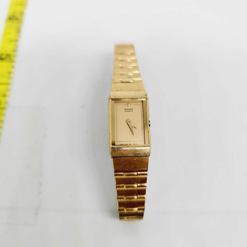 Vintage Dainty Seiko Watch Women Gold Tone 1320-6… - image 5