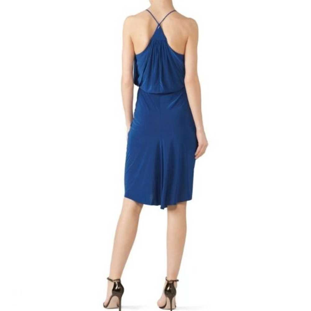 MISA Los Angeles Blue Domino Dress Built In Bra C… - image 1