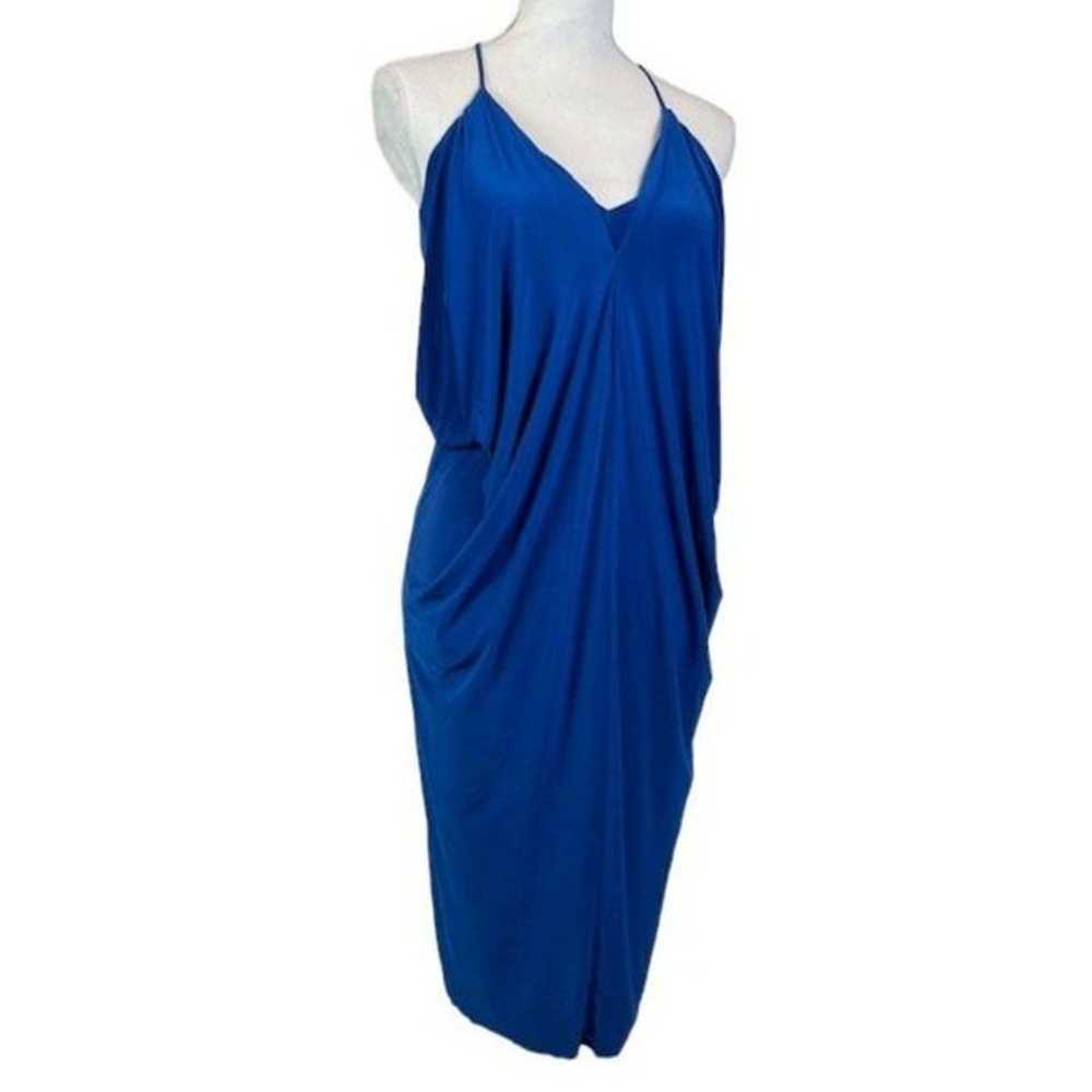 MISA Los Angeles Blue Domino Dress Built In Bra C… - image 2