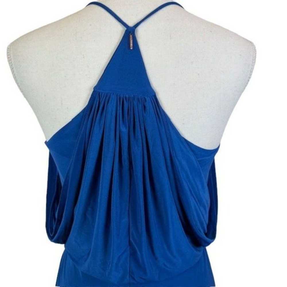 MISA Los Angeles Blue Domino Dress Built In Bra C… - image 6