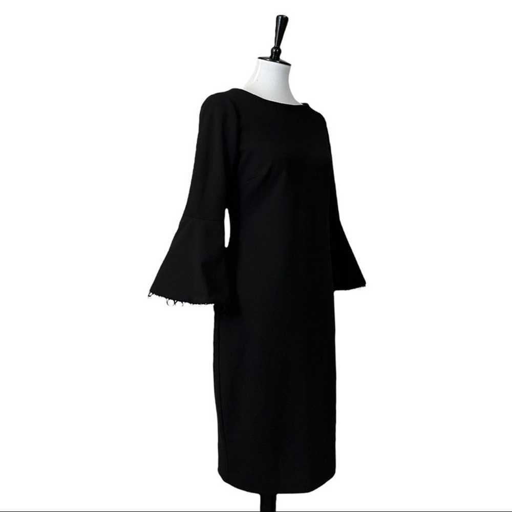 Calvin Klein Black Bell Sleeve Sheath Dress Cockt… - image 2