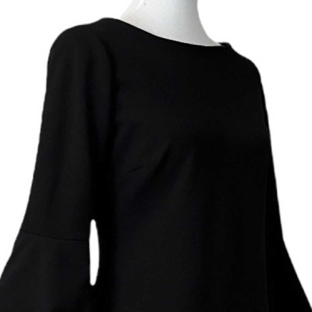 Calvin Klein Black Bell Sleeve Sheath Dress Cockt… - image 6