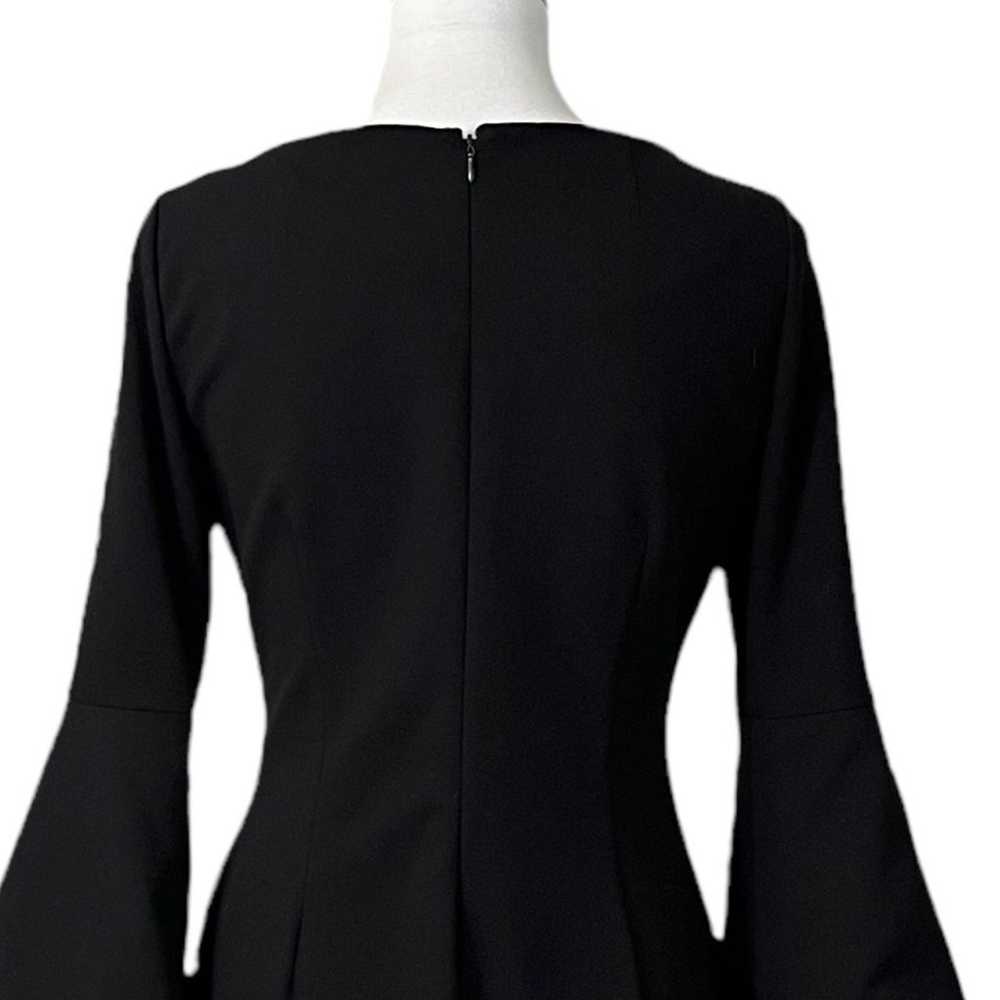 Calvin Klein Black Bell Sleeve Sheath Dress Cockt… - image 8