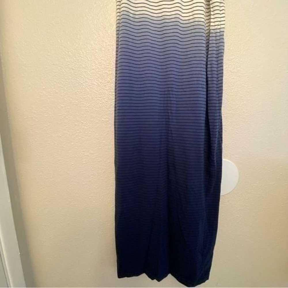 Athleta Sun Kissed Striped blue ombre long Midi D… - image 5