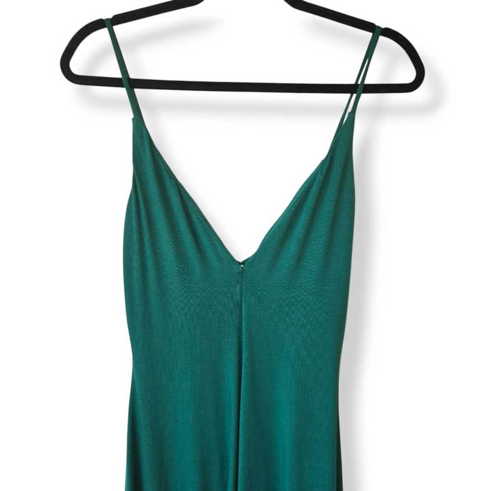 Reformation V Neck Jersey Sleeveless Midi Dress S… - image 2