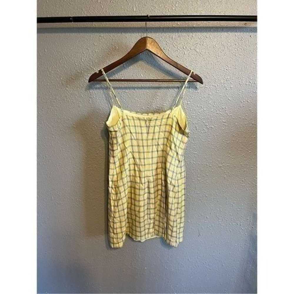 Capulet Amber Mini Dress Yellow Plaid Size Small - image 2