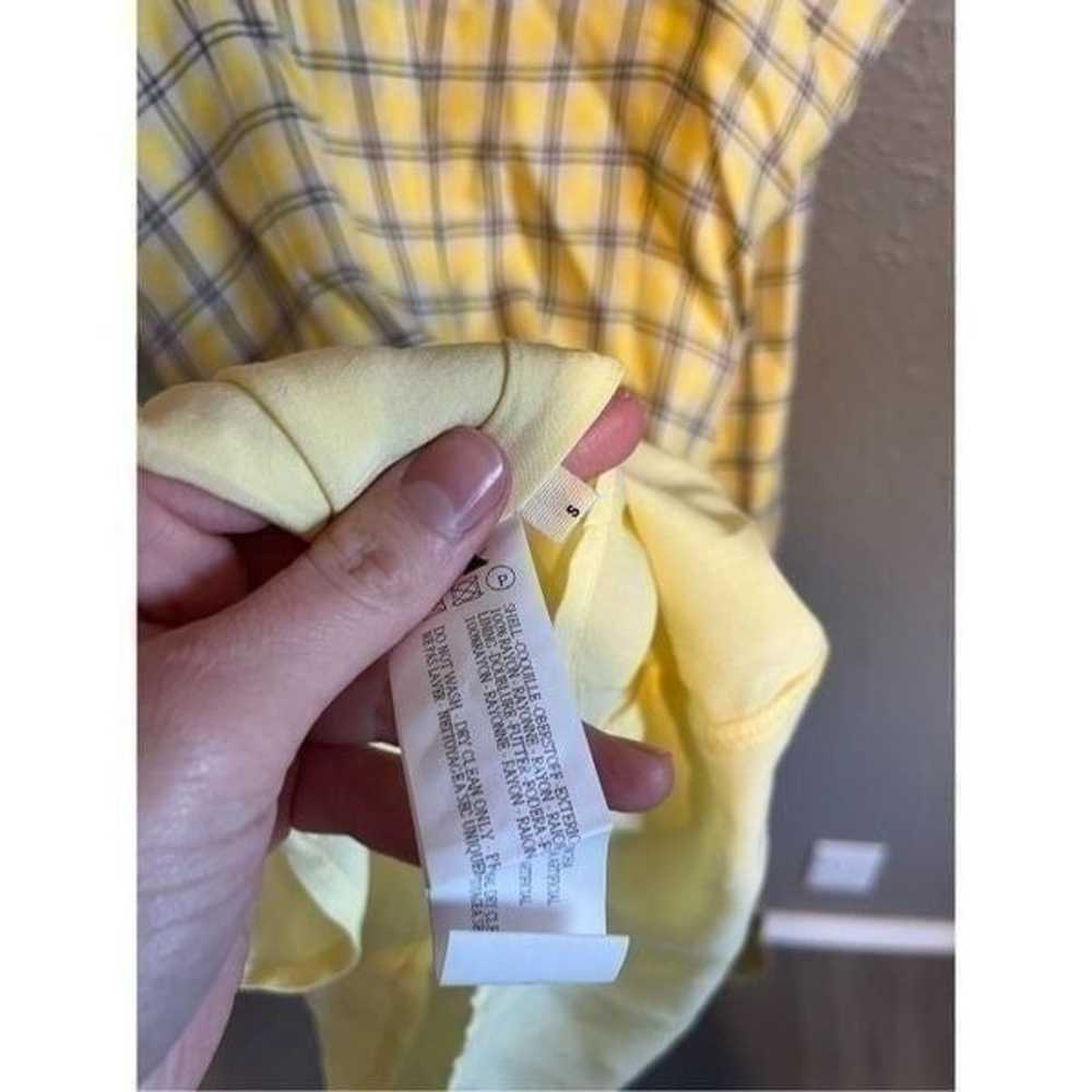 Capulet Amber Mini Dress Yellow Plaid Size Small - image 4