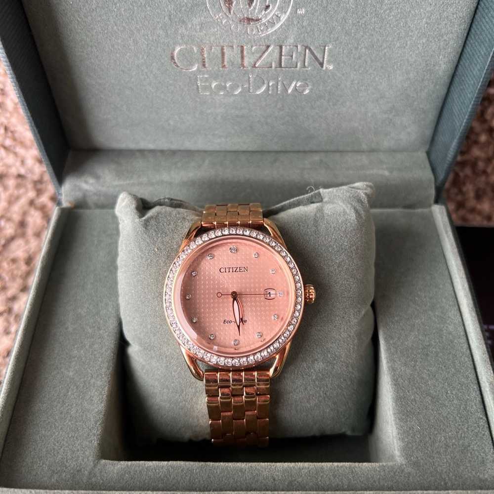 citizen Eco-Drive Women's Crystals rose Gold-Tone… - image 2