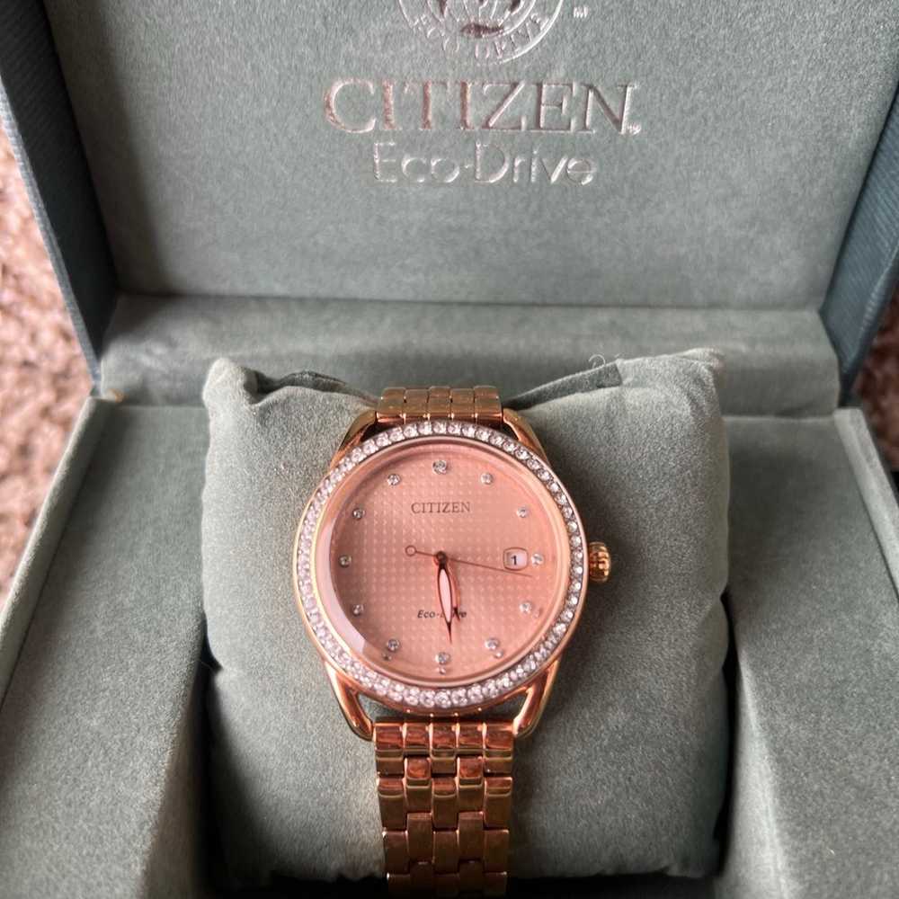 citizen Eco-Drive Women's Crystals rose Gold-Tone… - image 3